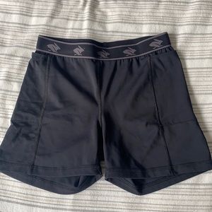 Black athletic shorts
